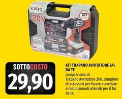 Kombo - Kit Trapano Avvitatore Fai Da Te