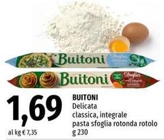 Buitoni - Delicata Classica, Integrale Pasta Sfoglia Rotonda Rotolo