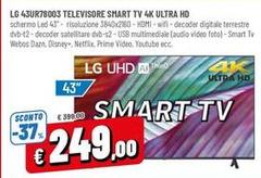 LG - 43UR78003 Televisore Smart Tv 4k Ultra Hd