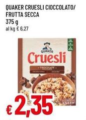 Quaker - Cruesli Cioccolato/Frutta Secca