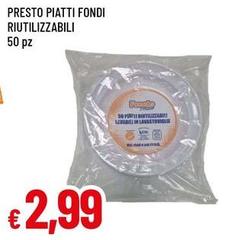 Presto - Piatti Fondi Riutilizzabili