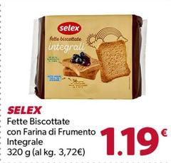 Selex - Fette Biscottate Con Farina Di Frumento Integrale