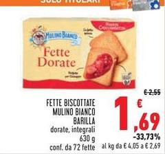 Barilla - Fette Biscottate Mulino Bianco