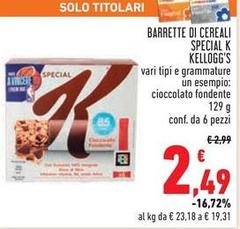 Kelloggs - Barrette Di Cereali Special K