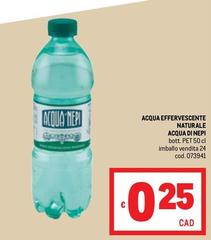 Acqua di nepi - Acqua Effervescente Naturale Acqua