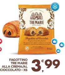 Tre Marie - Fagottino  Alla Crema/Al Cioccolato-X6