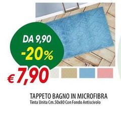 Tappeto Bagno In Microfibra
