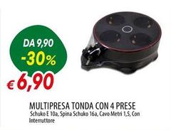 Spina - Multipresa Tonda Con 4 Prese
