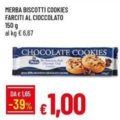 Merba - Biscotti Cookies Farciti Al Cioccolato