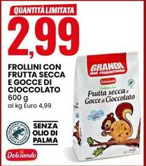 Dolciando - Frollini Con Frutta Secca E Gocce Di Cioccolato