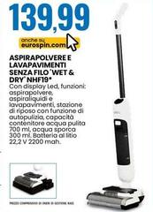 Aspirapolvere E Lavapavimenti Senza Filo 'Wet & Dry' NHF19