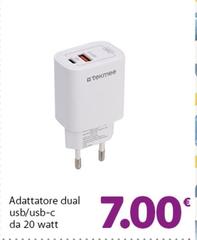 Dual - Adattatore  Usb/usb/c Da 20 Watt