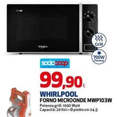 Whirlpool - Forno Microonde Mwp103w