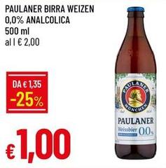 Paulaner - Birra Weizen 0.0% Analcolica