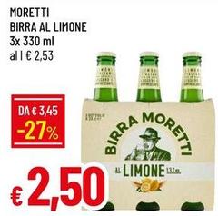 Moretti - Birra Al Limone