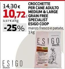 Coop - Crocchette Per Cane Adulto Medium & Large Grain Free Specialist