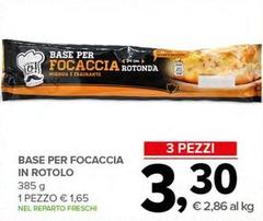 Base Per Focaccia In Rotolo