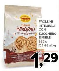 Cuore mediterraneo - Frollini Integrali Con Zucchero E Miele