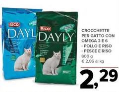Rico - Crocchette Per Gatto Con Omega 3 E Pollo E Riso/ Pesce E Riso