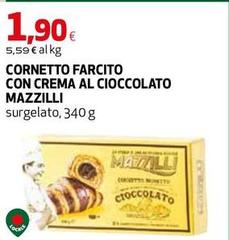 Cornetto Farcito Con Crema Al Cioccolato