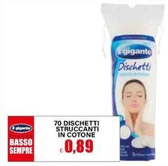 Il Gigante - 70 Dischetti Struccanti In Cotone