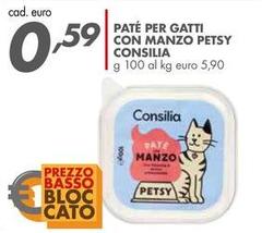 Consilia - Pate Per Gatti Con Manzo Petsy