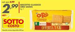 Oro saiwa - Biscotto Classico