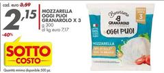 Granarolo - Mozzarella Oggi Puoi