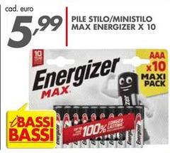 Energizer - Pile Stilo/Ministilo Max X 10