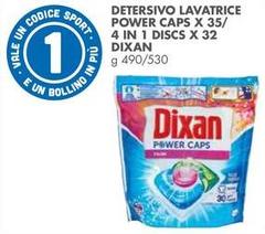 Dixan - Detersivo Lavatrice Power Caps X 35/ 4 In 1 Discs X 32