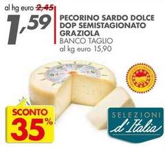 Pecorino Sardo Dolce DOP Semistagionato
