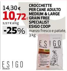 Coop - Crocchette Per Cane Adulto Medium & Large Grain Free Specialist