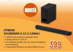 Sony - HTBD60 Soundbar A 3.1.2 Canali