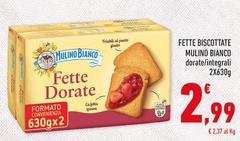 Mulino Bianco - Fette Biscottate Dorate