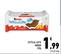 Kinder - Fetta Al Latte