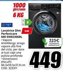 Samsung - Lavatrice Slim Perfectcare 600 Ew6s306bl