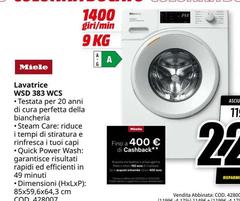 Miele - Lavatrice WSD 383 WCS