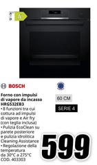 Bosch - Forno Con Impulsi Di Vapore Da Incasso HRG532E83