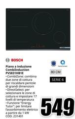 Bosch - Piano A Induzione Combinduction PVS331HBIE