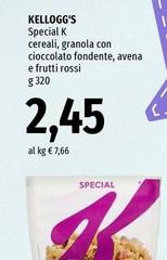 Kelloggs - Special K Cereali, Granola Con Cioccolato Fondente, Avena E Frutti Rossi