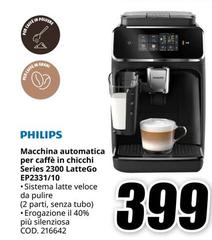 Philips - Macchina Automatica Per Caffè In Chicchi Series 2300 LatteGo EP2331/10