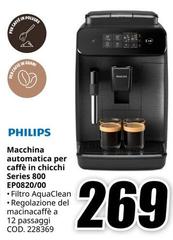 Philips - Macchina Automatica Per Caffè In Chicchi Series 800 Ep0820/00