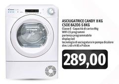 Candy - Asciugatrice 8 Kg CSOE 8A2DE-S 8 Kg