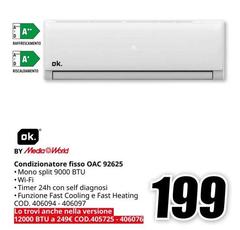 Condizionatore Fisso OAC 92625