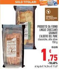 Granart l'albero del pane - Prodotto Da Forno Lingue Croccanti