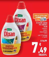 Dixan - Detersivo Liquido Per Lavatrice