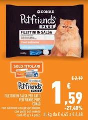 Conad - Filettini In Salsa Per Gatti Petfriends Plus