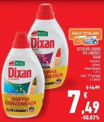 Dixan - Detersivo Liquido Per Lavatrice
