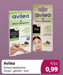 Avilea - Strisce Depilatorie Corpo Gambe