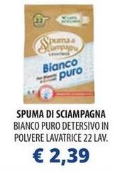Spuma di Sciampagna - Bianco Puro Detersivo In Polvere Lavatrice